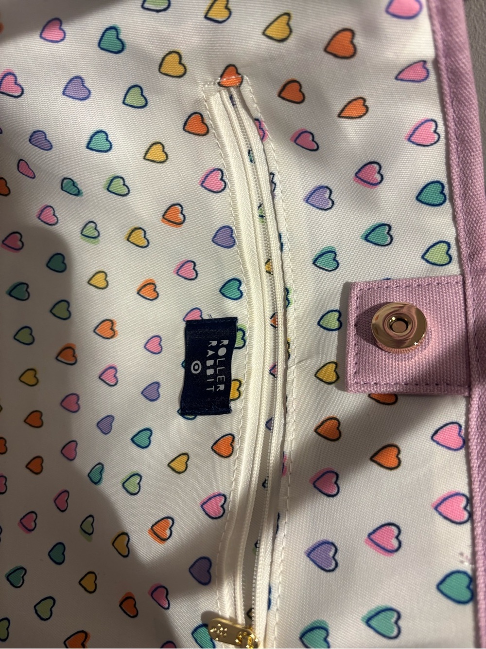Roller Rabbit Lilac Embroidered Tote - Picture 4 of 8